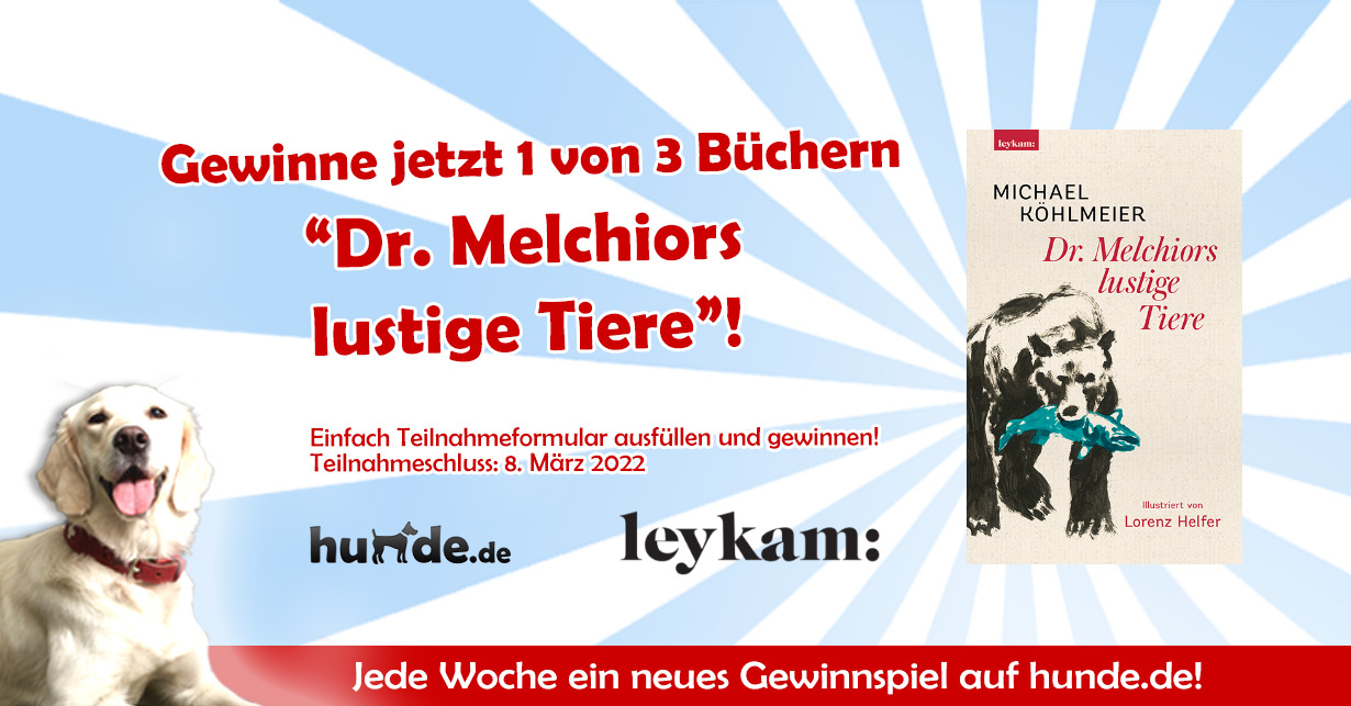 Gewinnspiel: Dr. Melchiors lustige Tiere – Hunde.de